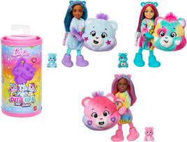 Lėlė su priedais Mattel Barbie Cutie Reveal Care Bears Chelsea JGH75, 12 cm, (spalva/dizainas parenkami atsitiktine tvarka)