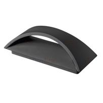 Lubinis lauko šviestuvas Kanlux Biso LED EL 8W-GR, 8W, LED, IP54, juoda sp., 8 cm x 9 cm