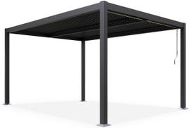 Pavėsinė HomeGarden Pergola Bermeo, 406 x 230 cm, tamsiai pilka sp.