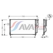 Oro kondicionieriaus kondensatorius AVA Clever Choice VO5086