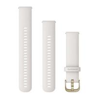 Garmin greitai atsegami dirželiai / 20 mm / Dramblio kaulo, kreminės aukso spalvos sagtis (18 mm)