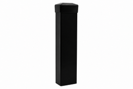 Stulpas tvorai 80x60 mm, H2,0 m, sienelė: 3 mm, su PVC laikikliu