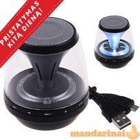 Šviečianti bluetooth garso kolonėlė