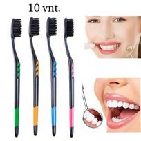 Nano anglies dantų šepetėlių rinkinys 10 vnt.