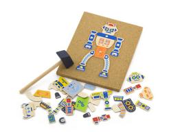 „Viga 50335“ dėlionės žaidimas su plaktuku - robotas