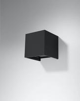 Sieninis šviestuvas Luca Black LED IP54