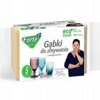 FORTE skalbimo kempinėlės su EKO pluoštu 5vnt.