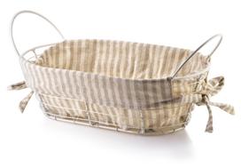 WILL metalinis krepšelis 25x15x8/28x15x11,5cm smėlio spalvos