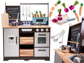 Medinė virtuvė vaikams MDF su priedais LOFT XXL 96cm