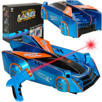 RC automobilio lazeriu valdomas automatinis važiavimas ant sienos lazerio mėlyna spalva