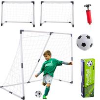 Vaikų futbolo vartai 2 viename 143x110x70 cm