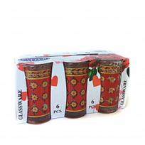 Stiklinės 200ml 6vnt. dekor. kūgis 108