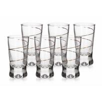 Stikliukai 25ml 6vnt X Orka su auksine spirale