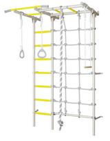 Sporto kompleksas (gimnastikos sienelė) SANRO S7 balta-geltona, 219,6x154cm