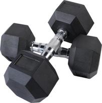 Šešiakampiai hanteliai inSPORTline Hexclusive 25 kg