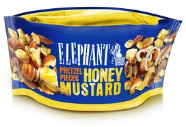 ELEPHANT krekeriai medaus ir garstyčių skonio, 75 g