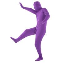 Screen Bodysuit Polyvinyl Chloride Fiber Purple Invisible Photography Chromakey Suit for Video 180cm / 70.9in