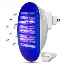 AC 110V~240V 1W LED Electric Shock Style Socket Shape Mosquito Killer Lamp mėlyna