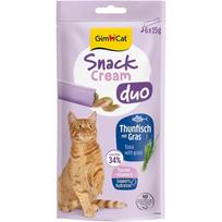 GimCat Snack Cream Duo Tuna with Grass 6x15 g | 113819 | 4002064422565