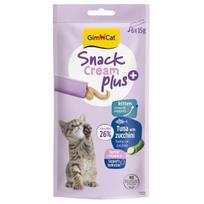 GimCat Snack Cream Plus Kitten Tuna with Zucchini  6x15 g | 113822 | 4002064422596
