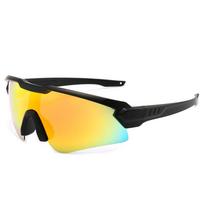 Half Frame One-piece Large Frame Riding Glasses Men And Women Outdoor Sports Colorful Sunglasses Windproof Sunglasses VA04 raudona