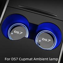 Skirtas Citroen DS7 automobiliui Šviečiantis vandens puodelio kilimėlis Neslystantis kilimėlis Automobiliui spalvinga modifikacija Ambience Lengvi automobilio salono priedai For DS7