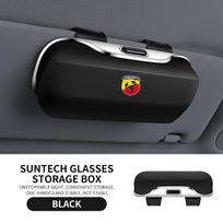 Automobilinis akinių dėklas Dėžutė Laikiklis akinukams nuo saulės Laikymas skydelyje Apsauginis rėmelis Dėžutė Klipsas akiniams Fiat Abarth 695 595 124 Spider ABARTH-BLACK