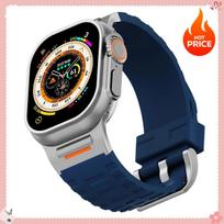 HOT Sport Band for Apple Watch Ultra 3/2 49mm s11 10 9 8 7 46mm 45mm Soft Silicone Bracelet for iWatch6 5 4 se 44mm Correa Strap 42mm 44mm 45mm
