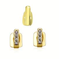 3Pcs New Hollow Hip Hop Tooth Grillz Shiny Zircon Rhinestone Dental Grillz Teeth Caps Women Men auksas
