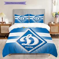 Dynamo Kyiv Pattern Bedding Quilt Set Quilt Cover Pillowcase Home Decoration Birthday Gift (1 * duvet cover + 2 * pillowcase, without core) 135x200cm