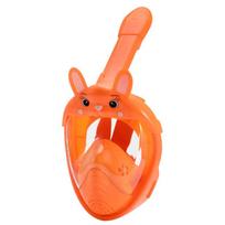 Kids' Full-Face Snorkel Mask with Cartoon Rabbit Design