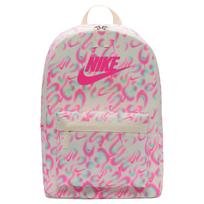 Nike Heritage 25L Letter Logo Print Design Backpack Women Backpack Pink White HV6611-133 Pink & Pink & Summit White
