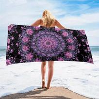 1pc Mandala beach microfiber scarf floral rose lightweight versatile ultimate summer accessory exotic tapestry sarong wrap W30*H60(CM)