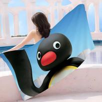 Animacinis P-Pingu P-Pingvinas Filmas Anime Paplūdimio Maudymosi Rankšluostis Minkštas Sugeriantis Servetėlė Vaikų Dovanos Vaikams Kelionės Stovyklavimas Sporto Salė W40*H60(CM)