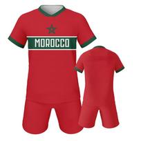 Maroko Futbolo Rinkinys Futbolo Marškinėliai Šortai Rinkinys Komandos Treniruočių Apranga XS