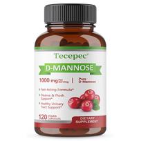 D-Mannose Dietary Supplement, 1000 Mg Per Serving, 120 Vegan Capsules Per Bottle 120 Capsules