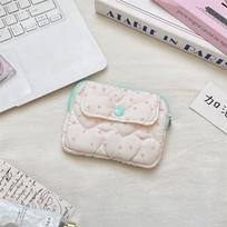 Cute Heart Shape Heart Card Holder Star Shape Portable Card Bag Multifunctional Coin Purse Girl rožinė