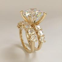 2 Pieces/set of Luxurious Sparkling Zircon Inlaid Women's Rings, Exquisite and Fashionable Wedding Banquet Zircon Gifts 7