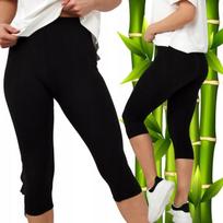Legginsy Leginsy Damskie Rybaczki Bambus Kryjące Wygodne Czar 48/50 4Xl/5Xl
