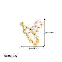 Dainty CZ Zircon Mini Hoop Earrings for Women Gold Plated Star Heart Crystal Cartilage Huggie Earring Female Statement Zircon