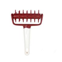 Bakeware Plastic Pizza Roller Pin Hangable Handle Rolling Pin Dough Roller DIY Pie Making Tool Cookies Preparation raudona