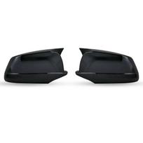 For BMW 5 Series F10 F11 F18 2010-13 Pre-LCI Black/Carbon Fiber Look Rearview Mirror Caps