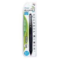 Pilot Acroball 3 Black Ballpoint Pen 0.7mm 3-Color (PBKAB40FBK) juoda
