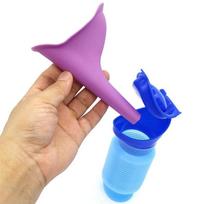 1set Urinal Car Urinal Bucket Outdoor Standing Urine Emergency Travel Portable Reusable Shrinkable Camping Toilet Urine Leak Urinal and Aid