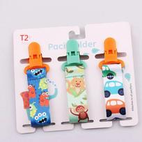 Kids' Pacifier Clip Chain Set - 3 Pcs Soft Pacifier Holder Accessories for Infants, Ideal for Preventing Lost Pacifiers