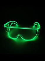 Cool technology luminous glasses LED disco dancing luminous KTV bar electric syllable atmosphere props without batteries. žalia