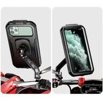 Vandeniui atsparus motociklo dviračio mobiliojo telefono laikiklis Universalus dviračio GPS 360° pasukamas reguliuojamas motociklo mobiliojo telefono laikiklis
