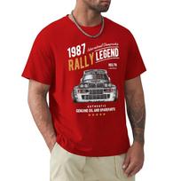 Rally Legend Motif With 1987 Lancia Delta Integrale Hf Car Men 2019 Summer Brand Cotton Hip Hop Fitness Clothing Men T Shirt#Color(2) S juoda