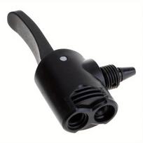 Bike Pump Nozzle Adapter - Dual Head Presta & Schrader Valve, Compatible with Road Bicycle MTB Tires, Portable Air Compressor Ac