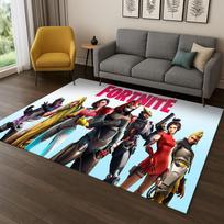 3D F-Fortnite žaidimo animacinis kilimas kilimėlis miegamojo svetainės sofos prie durų namų dekoravimui, vaikų žaidimų zonos kilimėlis neslystantis Kalėdų dovana 40x60cm